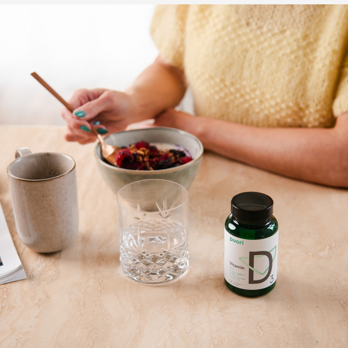 Puori Vitamin D3 120 kapsler